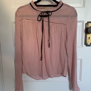 Tie neck top